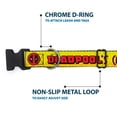 thumbnail image 5 of Marvel Comics Pet Collar, Dog Collar Plastic Buckle, Deadpools Chimichangas Flames Yellow Black Red, 7 to 8.5 Inches 0.5 Inch Wide, 5 of 8