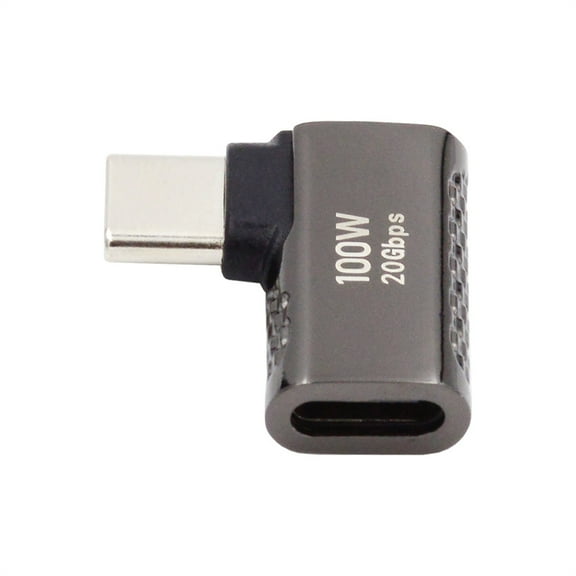 FVH 20Gbps USB4 Type C Male to Female 90 Degree Left Right Angled 100W Power Data 8K Video Adapter for Laptop Phone
