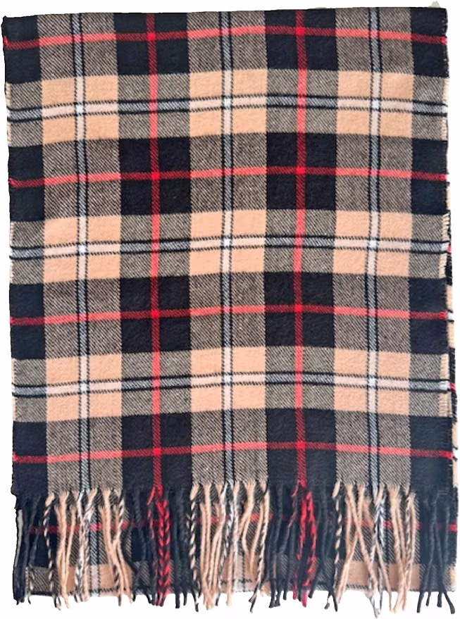 Black, Beige, Red, variant on Plaid Tartan Checks Winter Scarf for Men Women Soft Lightweight Unisex Warm Tartan Plaid Winter Scarves (Blue, Grey)