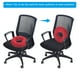 thumbnail image 5 of Cojín de asiento inflable Uxcell, almohada lumbar para la espalda en forma de dona con bomba, rosa, 5 of 6