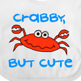 thumbnail image 4 of Inktastic Crabby but Cute Boys or Girls Baby Bib, 4 of 4