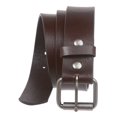 thumbnail image 2 of Snap On Plain Oil Tanned Top Grain Cowhide Vintage Retro Leather Belt, 2 of 2