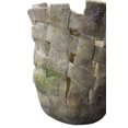 thumbnail image 4 of HANDMADE CLAY BASKET MOSSED STONE POT 6.5", 4 of 4