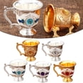 thumbnail image 5 of Decorative Tea Cup European Style Coffee Mug Metal Wine Drinking Cups Bar Party, 5 of 5