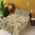thumbnail image 2 of Ambesonne Victorian Fitted & Top Sheet Set with Shams, Botanical Inspired Motif, Multicolor, 2 of 5