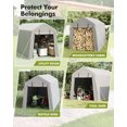 thumbnail image 3 of Huisuilinss Portable Shed Outdoor Storage Shelter,Heavy Duty Instant Waterproof Storage Tent Sheds with Roll-up Zipper Door,Storage Tent for Motorcycle, Bike, Garden Tools, 3 of 7