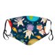 thumbnail image 4 of 5pc niños niños al aire libre máscaras de boca de algodón lavable reutilizable máscaras filtro, 4 of 5
