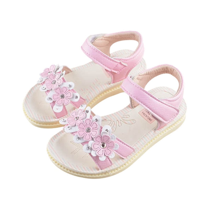Wisremt - Summer Kids Sandals Cute Flower Design Sandal Girl Open Toe ...