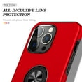 thumbnail image 4 of JTCASES for iPhone 14 Pro Max Case, Car Mount Bracket 2-layer Hybird Shockproof PC TPU Anti-fall Slim Fit Lightweight Magnetic Cover for iPhone 14 Pro Max（6.7" 2022) - Red, 4 of 7