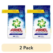 (2 pack) Ariel Laundry Detergent Powder, Original Scent, 70 oz, 44 Loads