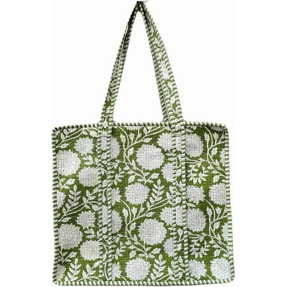 100% Cotton Jungle Print Shoulder Bag Tote Bag Women Reversible Shopping Bag and Grocery Bags Stylish Travel Bag Gift for Her