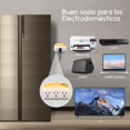 thumbnail image 2 of 2 PCS Protector de Voltaje de 3 Tomas,1440W,120V,12A,Protege Contra Sobretensiones de Alto y Bajo Voltaje,Supresor de Picos para Refrigerador,Congelador,Lavadora,Microondas,Aire Acondicionado (2), 2 of 5