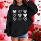 thumbnail image 3 of Sudadera con capucha y estampado de corazón de San Valentín, sudadera de manga larga para niños y niñas, chaqueta para niñas de talla mediana y grande., 3 of 7