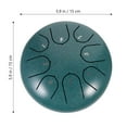 thumbnail image 2 of Hytrove 1Ensemble Instrument de Percussion en Acier Vert pour Musicothérapie Méditation et Yoga, 2 of 5