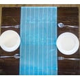 thumbnail image 3 of Heavenera 14x108 inches Turquoise Rectangular Cotton Woven Table Runner, 3 of 5