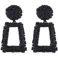 thumbnail image 1 of Rectangle Geometric Dangle Earrings, Fashion Statement Drop Earrings for Women, 1 of 3