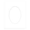 thumbnail image 3 of Off White Pebble Picture Frame Mat for 7x9 Frames - Oval Opening for 5x6 Photos - 1 Mat, 3 of 7
