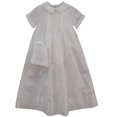 thumbnail image 2 of Ensemble Bonnet Brodé Blanc pour Bébé Garçon 9M-12M, 2 of 2