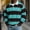Mint Green, variant on Waffle Mens Polo Striped Button Rugby Long Sleeve Shirt Casual Colorblock Fall Collared Blue 2XL