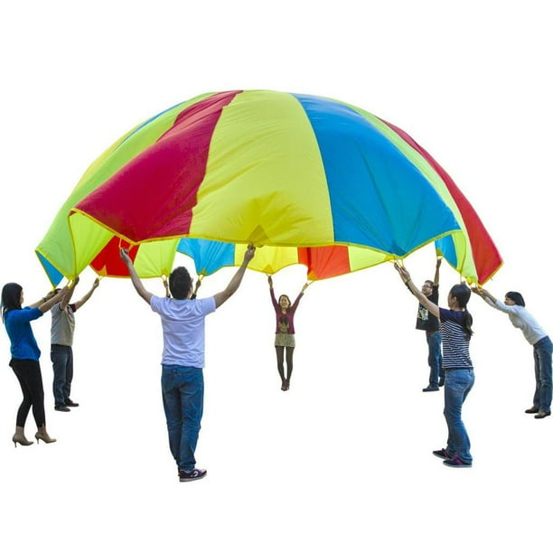 Paracaídas Pies para Niños con 12 de Paracaídas para 8 12 Niño - CUTICAT - Rainbow Parachute