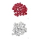 thumbnail image 1 of Mini Flor De Helada Artificial 800 Rojo + Plateado 800 rojo + blanco plateado Macarena Centro de mesa artesanal bricolaje, 1 of 8