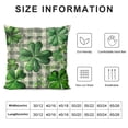 thumbnail image 6 of WERPE  St. Patrick’s Day Spring Pillow Covers  Lucky Charm Kisses Irish Green Clovers Shamrocks Leaves Pillow Cover Grey Buffalo Plaid Farmhouse Decorations Cushion Case&nbsp;2pc, 6 of 6
