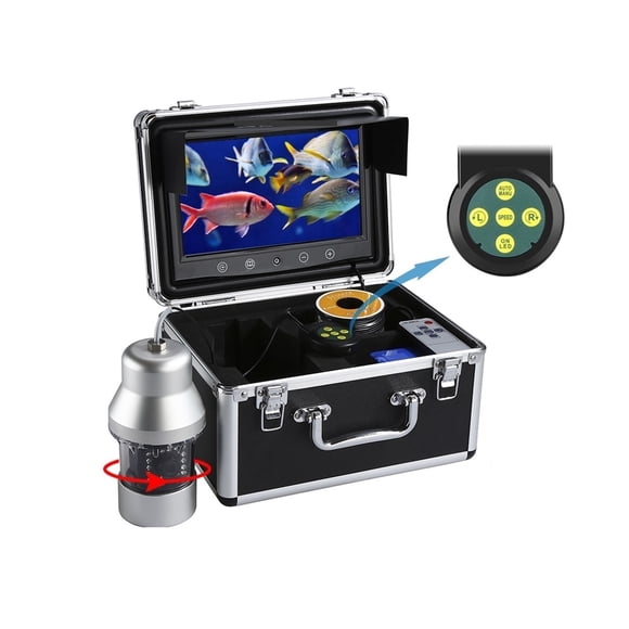 Underwater Fishing Camera 9 Inch Large Color Screen 1000TVL Fish Finder 360° Horizontal Rotation Waterproof Camera 30M Cable ,High Definition