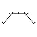 thumbnail image 3 of Rod Desyne 1 inch Pipe Bay Window 23", 41"-78"-Bronze Single Curtain Rod Set,, 3 of 3
