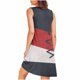 thumbnail image 5 of Camisón de mujer con estampado y bolsillos, sin mangas, plisado, cuello redondo, 5 of 8