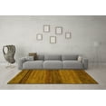 thumbnail image 3 of Ahgly Company Machine Washable Indoor Rectangle Abstract Yellow Modern Area Rugs, 2' x 5', 3 of 4
