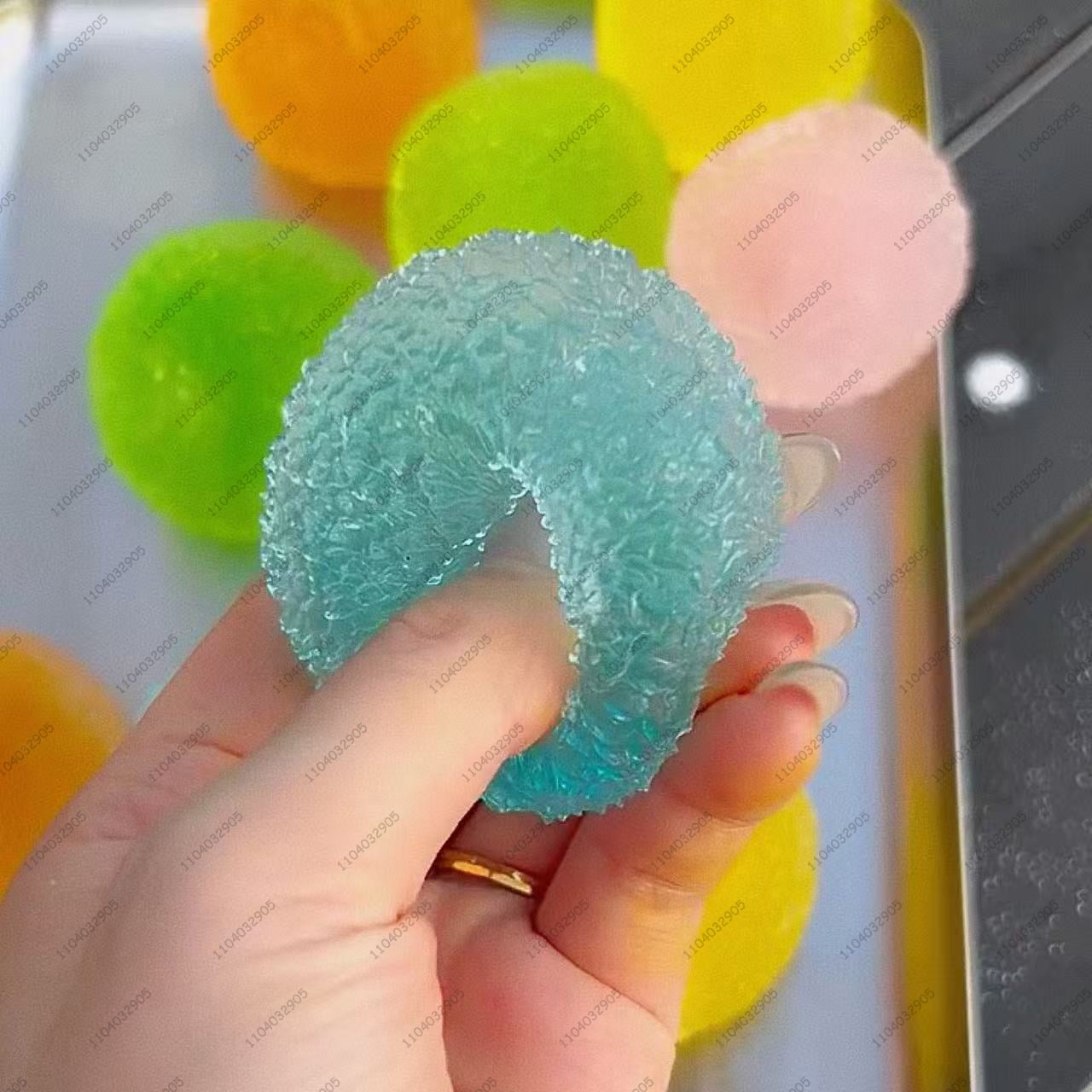 Mini Bayberry Stress Ball - 4cm Shapeable Non-Rebound Squeeze Ball for ASMR Sensory Relief, Adult Anti-Anxiety Fidget Gadget