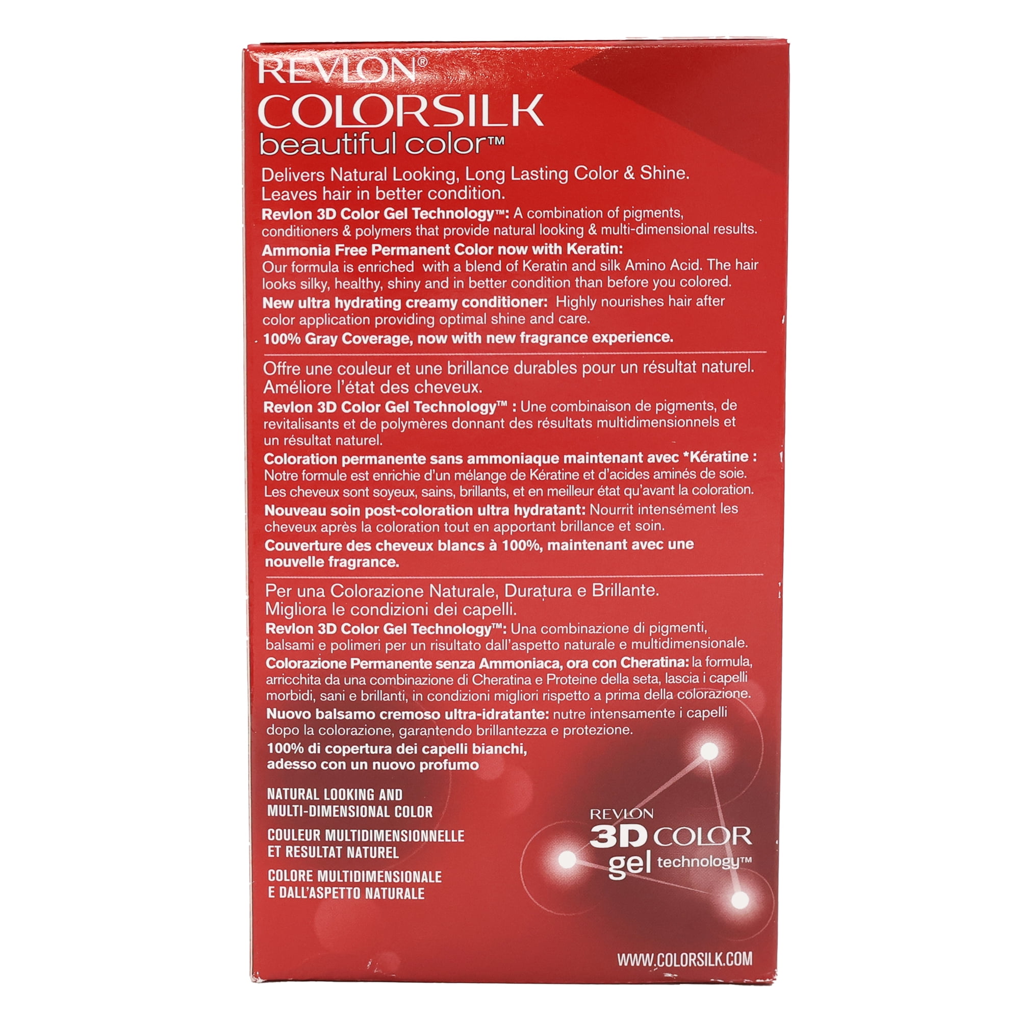 Revlon Colorsilk Beautiful Permanent Hair Color, 03 Ultra Light Sun Blonde, 6 Pack