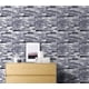 thumbnail image 3 of Papel pintado de ladrillo para despegar y pegar, color gris Shiplap, efecto 3D, papel pintado autoadhesivo extraíble, papel de contacto decorativo impermeable y revestimiento para estante, decoración, 3 of 4