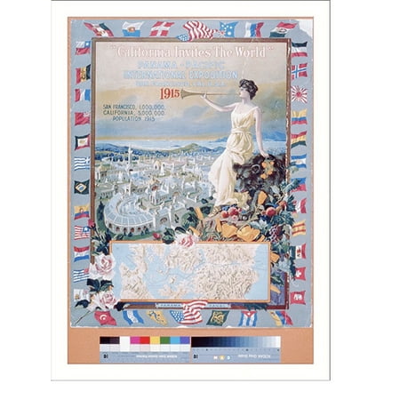 Historic Print, Panama-Pacific International Exposition, San Francisco, Cal, 1915, 16" x 20"