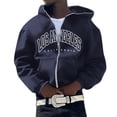 thumbnail image 1 of WILLBEST Sudaderas para Hombre, Suéter con Capucha para Hombre y Mujer, Estilo Europeo y con Personalidad, Bordado, Informal, Estilo Hop, Cárdigan, Abrigo Superior XXGrande, 1 of 4
