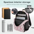 thumbnail image 6 of HUIACONG Big Baseball Bow School Backpack for Boys Girls Ages 6-18 Water Resistant Multi Pocket Padded Adjustable Straps Large Capacity Bookbag for Elementary Middle High School Daily Use, 6 of 7