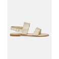 thumbnail image 2 of Wonder Nation Girls Two-Strap Slingback Sandals, 2 of 5