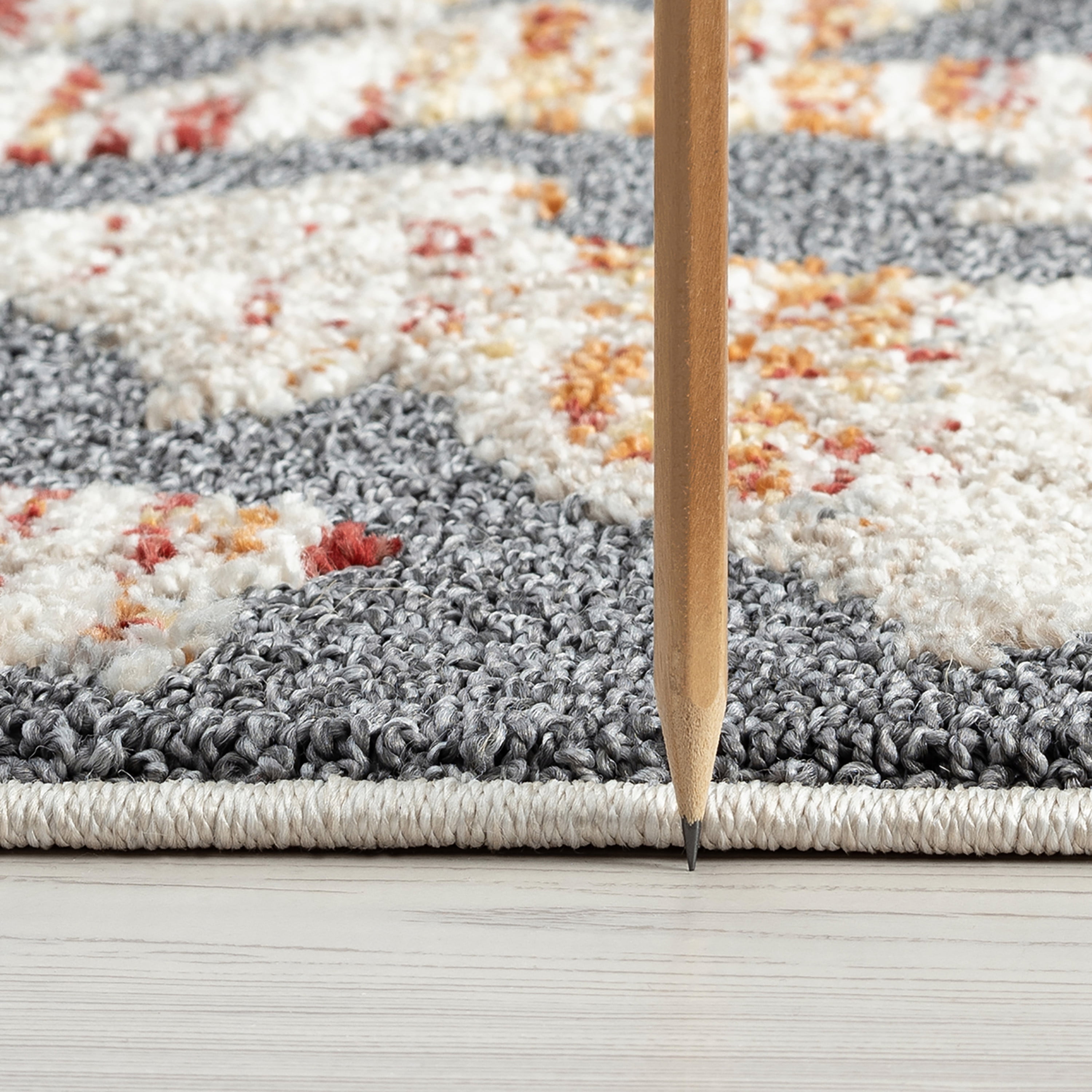 Bliss Rugs Transitional Area Rug, Floral Indoor Rugs for Living Room, Dining Room, Bedroom | Cream, 5' x 8' (5'3''x7'3'')