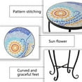thumbnail image 6 of Ktaxon 14" Side Table Flower Glass Top Metal Art Flowerpot Holder Plant, 6 of 6