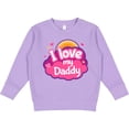 thumbnail image 2 of Inktastic I Love My Daddy Girls Toddler Sweatshirt, 2 of 4
