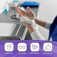 thumbnail image 5 of White 1-Ply 100% Polyester Cleanroom Wipes, 9 x 9 Inches. Pack of 1500 Non-Scratch Lint Free Wipes for Cleaning. Knit-Clean Absorbent Cleaning Wipes for Solvents, 5 of 8