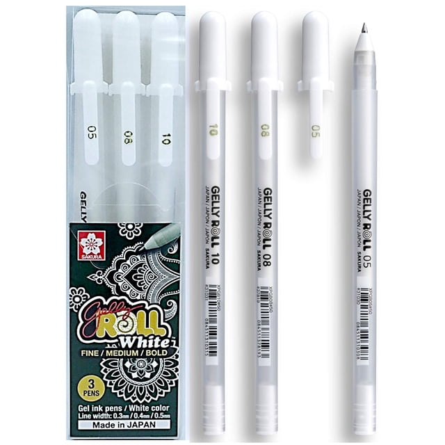 Bolígrafo SAKURA Gelly Roll Classic White (fabricado en Japón)