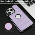 thumbnail image 6 of ELEHOLD for iPhone XS Max Leather Case Luxury Premium PU Leather Logo Cutout View Full Coverage Slim Lightweight Non-Slip Shockproof Protective Case for iPhone XS Max,lightpurple, 6 of 6