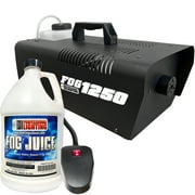 1250 Watt Fog Machine - W/Remote and One Gallon Fog Juice - Impressive 8,000 Cubic ft. per minute - Adkins Professional Lighting FOG1250