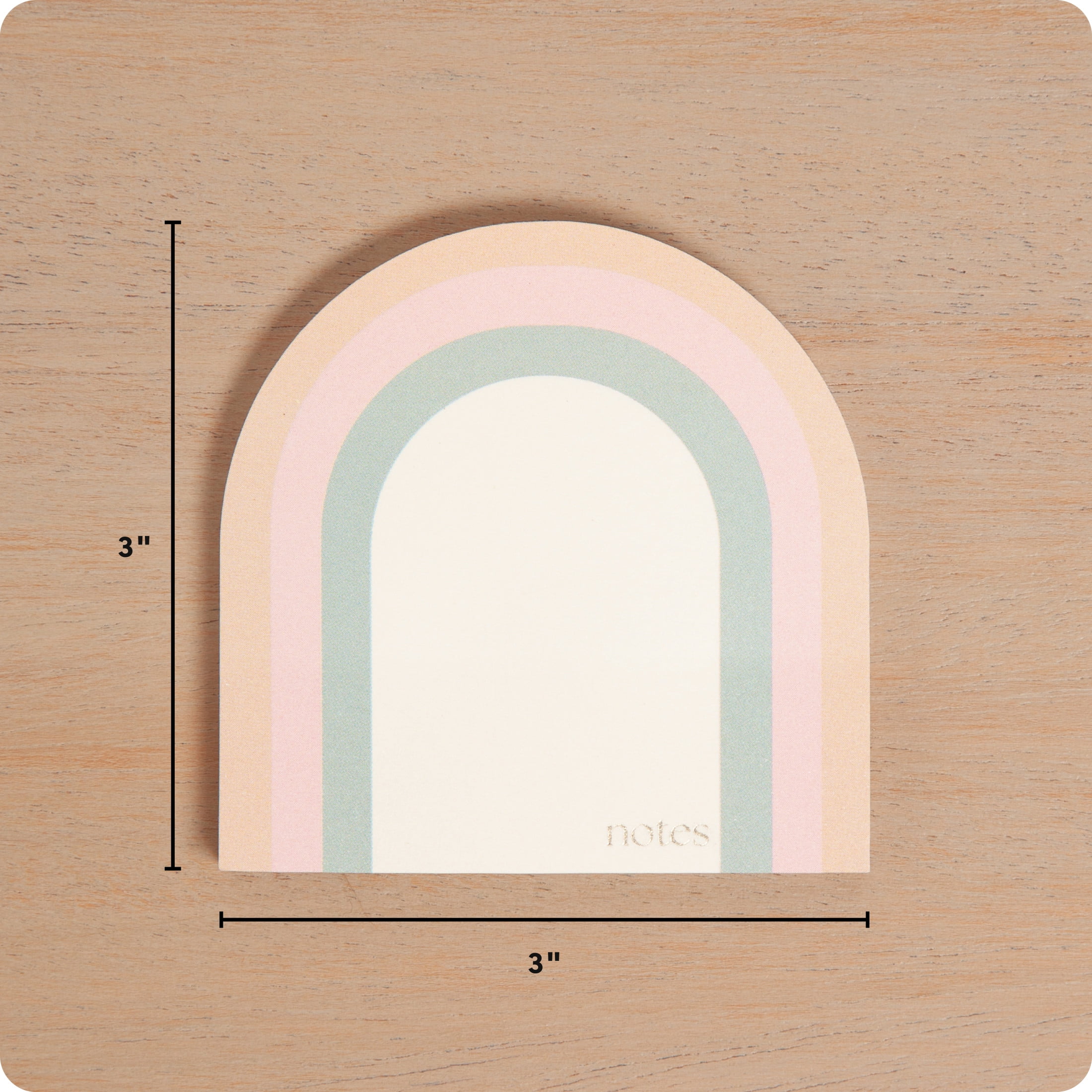 U Brands Sticky Notes, 3 x 3 in., 60 Sheets, Folklore Fauna