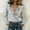 Womens Tops Plus Size Spring-Silver, variant on Homenesgenics Womens Tops Plus Size Spring Casual V Neck Long Sleeve Lace-Trim Pleated V-Neck Shirt Top Green XL