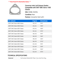 thumbnail image 2 of Converter Inlet Left Exhaust Gasket - Compatible with 2007 GMC Sierra 1500 Classic, 2 of 2