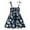 Navy, variant on Odeerbi 2025 Summer Toddler Baby Girls Sleeveless Sling Dress Graphic Print Children's Clothing