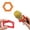 Orange, variant on Lunxisen 1 Pcs Wireless Microphone for Karaoke, Live Streaming, Performance, Hexagonal Ring Microphone, Recording Microphone