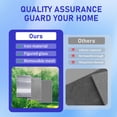 thumbnail image 4 of Grisham Deluxe Steel Security Door,34'' x 80'' Metal Tempered Glass Door Screen Replacement Enter Doors,Storm Door(501-34 White), 4 of 7